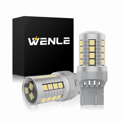 WENLE Взрывной Свет T20 Двойной Светодиодный Задний Фонарь, Стоп-сигнал, Белый 6000K, DC Автомобильный Стоп-сигнал, Комплект из 2 шт.