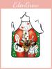 Водонепроницаемый рождественский мультяшный фартук для дома, готовки, вечеринок, кухонный инвентарь