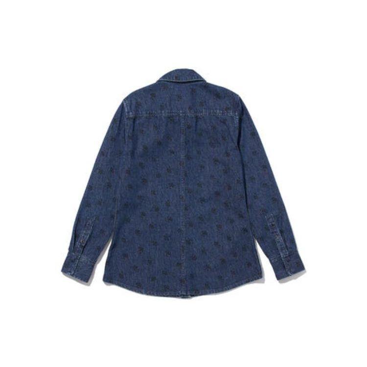 Рубашка с длинным рукавом Levis с абстрактным цветочным принтом Женские топы Джинсово-синий A4611-0000