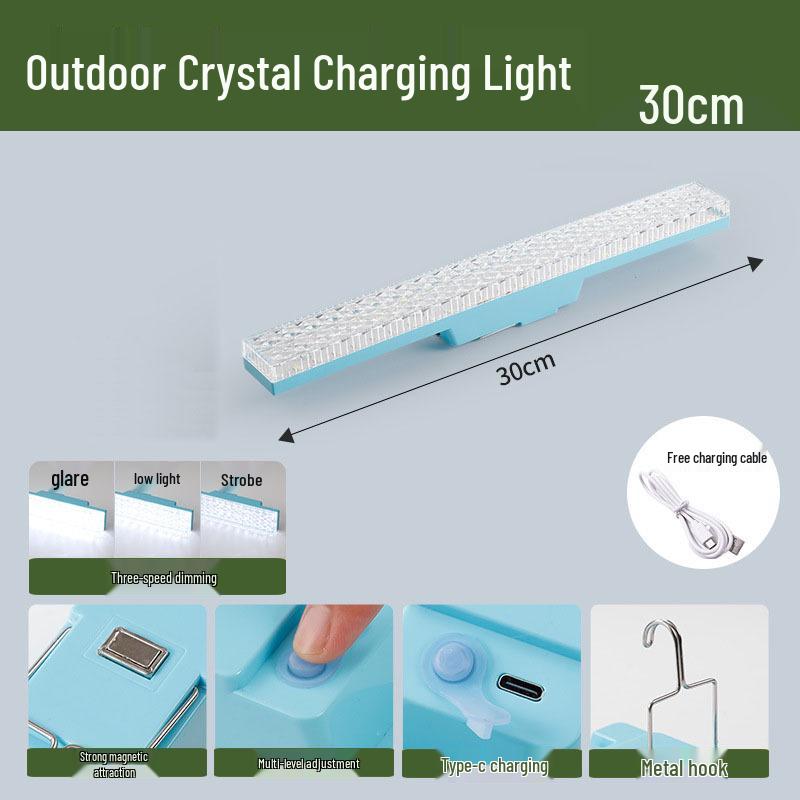 LED High-Quality Crystal Strip Lamp: Super Bright, Energy-Saving Lighting for Home, Dorm, Fill Light, and Photography.