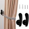 Retro Hold Practical Mounted Metal Hooks Curtain Holdback Curtain Holder Wall Hanger