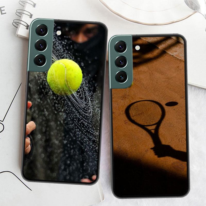 Теннисная ракетка Теннисный мяч Чехол для телефона Для Samsung Galaxy S22 S25 Ultra S21 S10 Plus S26 Edge S20 S23 S24 FE Чехол Силиконовый Так