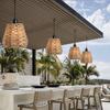 1шт ротанг декоративный винтажный искусственный ротанг плетеный абажур декоративная люстра лампы B&B люстра освещение японский многостильный