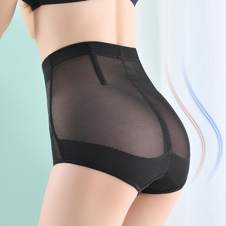 Women's High Waist Shapewear Briefs Postpartum Recovery Fat Burning Belly Control Shorts Panties Comfortable Breathable Mesh Body Shaper Panties