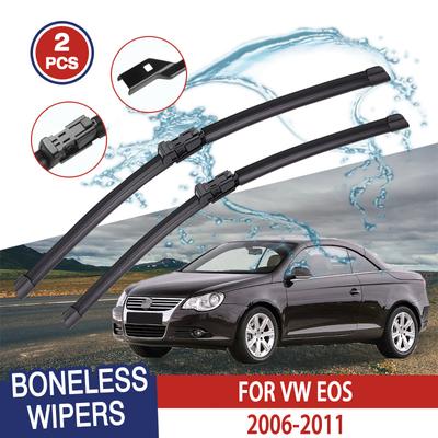 Щетки стеклоочистителя для VW EOS 2006-2011 Передние Чистые окна лобового стекла Автозапчасти Автомобильные дождевые щетки 24''+19''