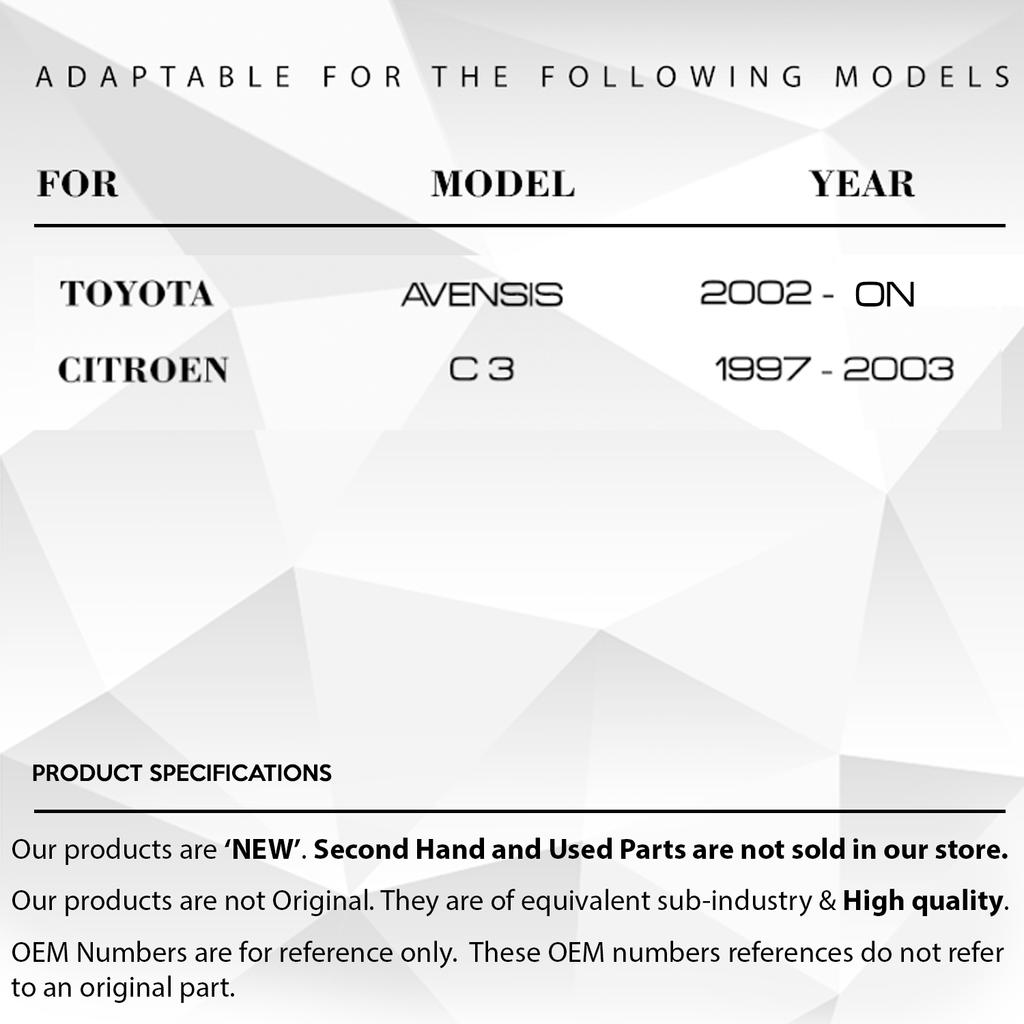 Комплект для ремонта двигателя с люком на крыше для Toyota Avensis