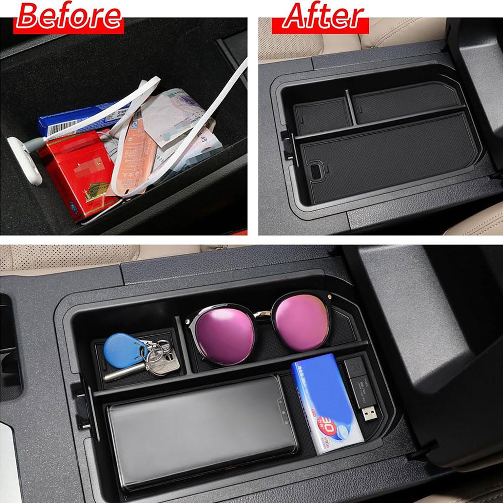 Бокс для хранения в центральном подлокотнике автомобиля с отверстием для зарядного кабеля для Toyota для Land Cruiser Prado 250, специальный аксессуар для интерьера автомобиля