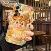 Phone case: 2D flat, suitable for Samsung Galaxy A34 A35 M05 M06 S20 S22 S21 FE Plus 5G protective case, cartoon little deer, perfect Christmas and Ha