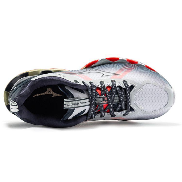 Mizuno Pro Comfortable Fabric Synthetic Leather Non-Slip Wear-Resistant Breathable Low-Top Running Shoes Women Sneaker Gray Red J1GD210029