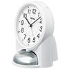 Seiko Clock Будильник настольные часы аналоговые громкие белые PYXIS RAIDEN 149×116×113 мм NR454W