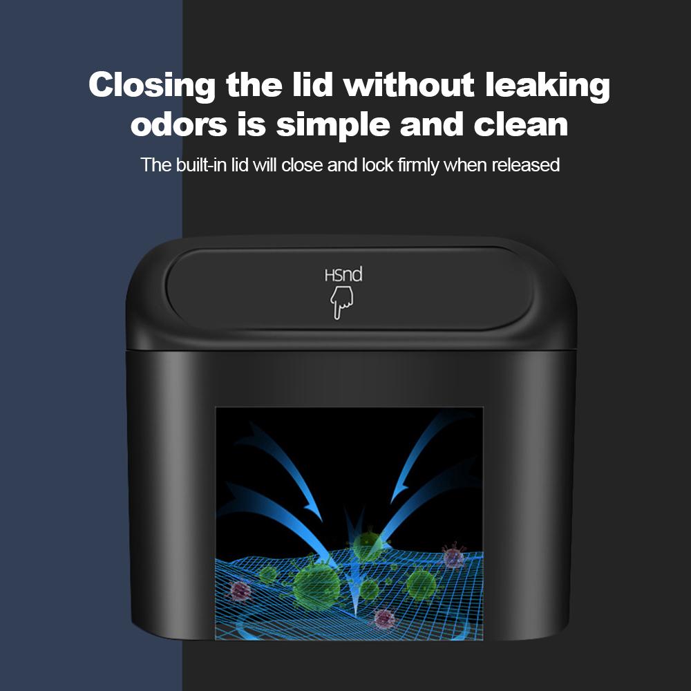 Подвесной автомобильный контейнер для хранения в салоне автомобиля, мини-корзина для мусора, мусорное ведро с крышкой для автомобиля, офиса, дома, автохранилище, аксессуары