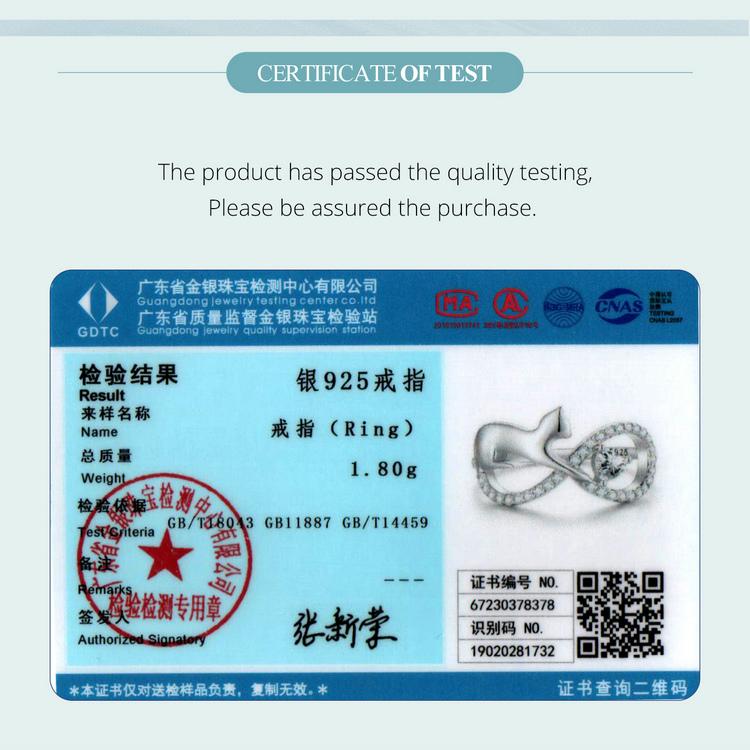 Bisaer Кольцо из стерлингового серебра 925 пробы с милым котом, обещание, бесконечное сердце, циркон, кольцо с домашним животным, платиновое ювелирное изделие для женщин