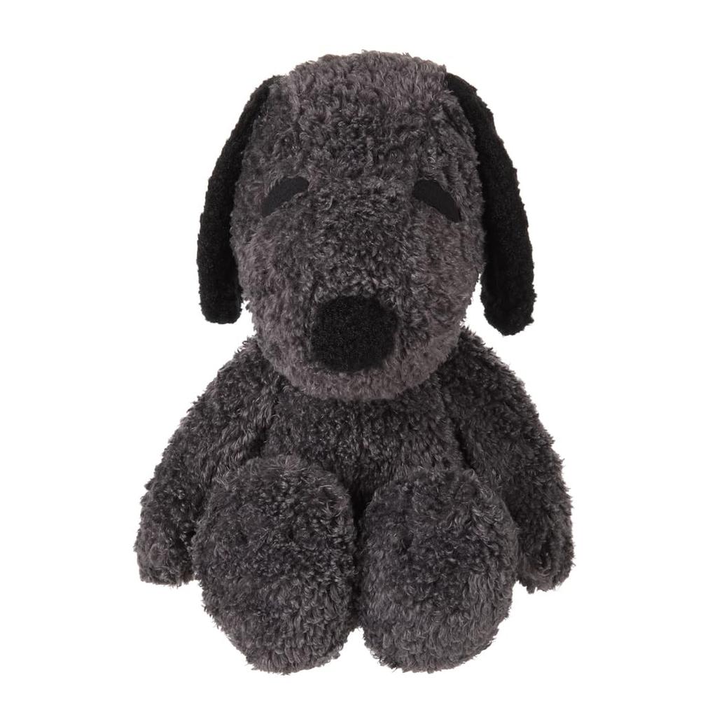 Sekiguchi Peanuts My Snoopy Plush Medium H38 x W25 x D15cm Hello! Toy, (Charcoal), 685752, Size Approx.