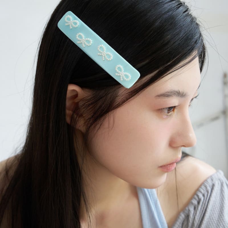 ФАНТАСТИЧЕСКАЯ ПЛАНЕТА жемчужная лента плоская заколка для волос (3colors)