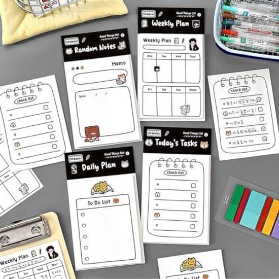 Sticky notes cute 5 books totaling 150 sheets memo point stationery subtle gift index bookmark.