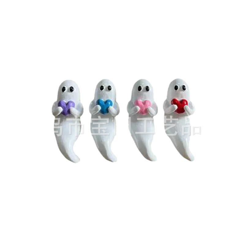 The new cute and loving little ghost set is suitable for holiday atmosphere decoration and home desktop decoration.