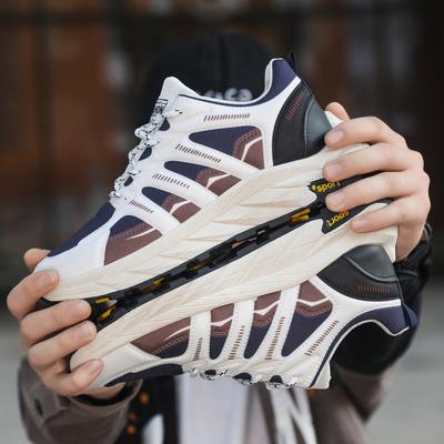 Удобные и дышащие низкие модные легкие универсальные повседневные спортивные туфли на толстой подошве для пап