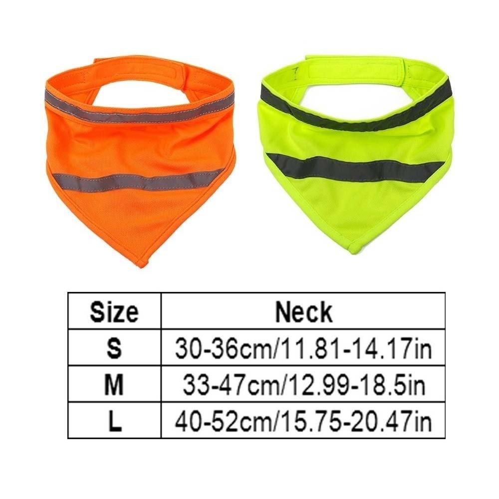 Слюнявчик для щенка Видимый нагрудник для питомца Отражающая флуоресцентная одежда для животных Собачий безопасный шарф Бег