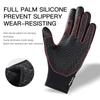 Autumn Winter Motorbike Gloves Men Windproof Anti-slip Touchscreen Warm for Work Gloves Cycling Skiing Mountaineering Black