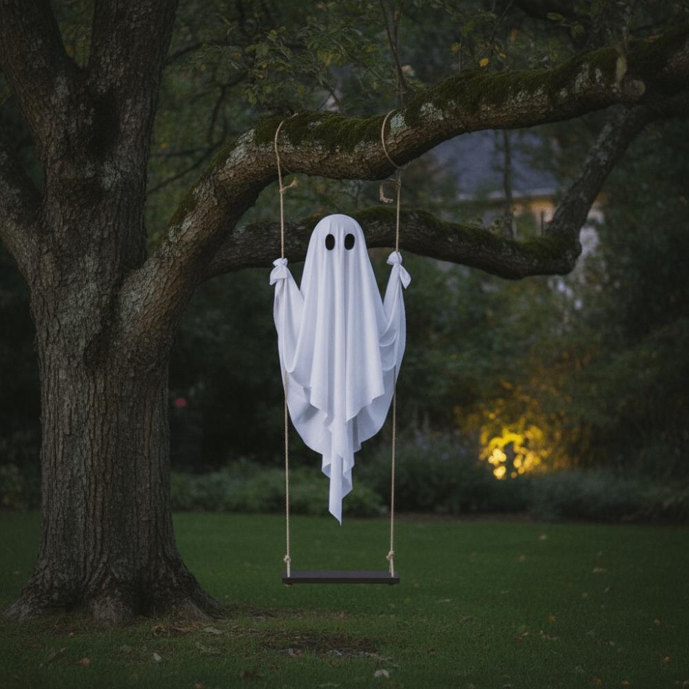 Remote-controlled Halloween Hanging Swing Ghost Luminous Ghost Swing Party