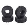 4 шт. Резиновые шины Износостойкость 1 10 RC Автомобиль для скалолазания Замена шин для SCX10 Диаметр 115 мм Ширина 40 мм Черный
