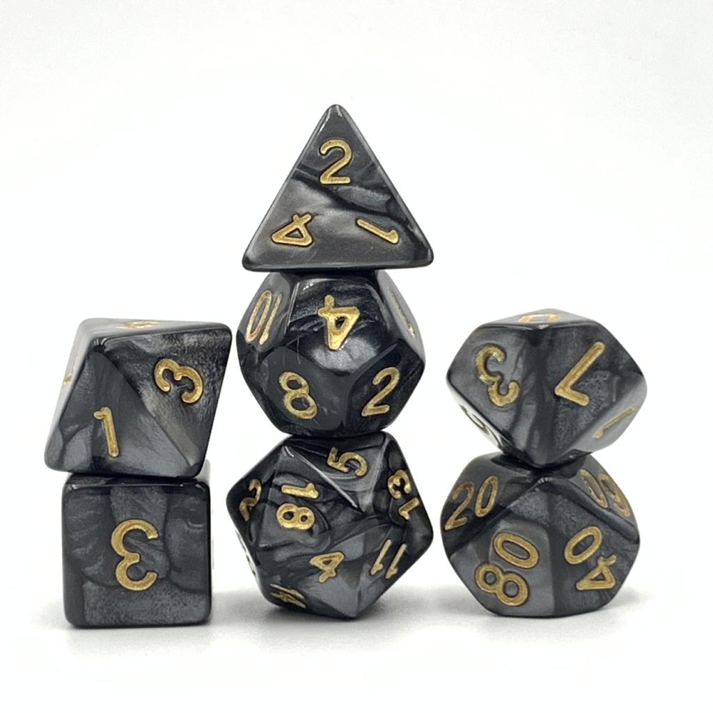 7 шт./лот, многогранные игральные кости из смолы D&D D4 D6 D8 D10 D% D12 D20, многогранные игральные кости TRPG, настольные игры
