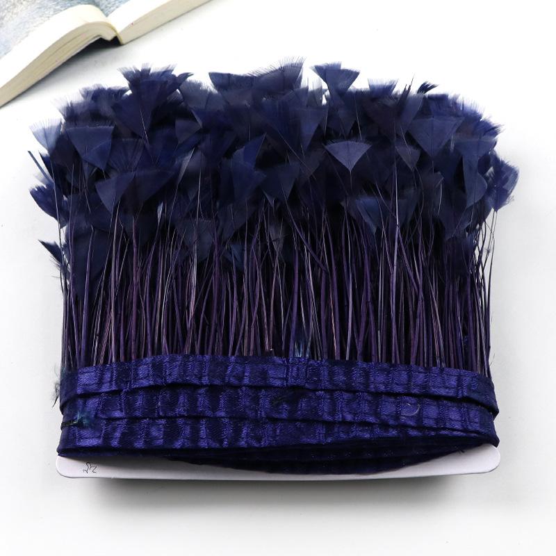 Turkey Feather Butterfly Flower Cloth Edge 10-15Cm Dress Decorative Material Latin Dance Skirt Cloth Belt Clothing Accessories