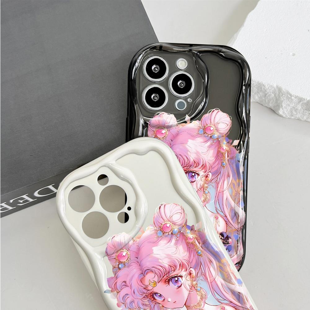 Для Honor 90 Lite P30 Pro Infinix Hot 30 40 40i 40 Pro Smart 8 Pro Vivo V29e V30e Красивый женский розовый кремовый чехол для телефона с текстурой из мягкого силикона