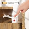 10 шт. Замок на шкаф для безопасности детей, скрытый замок на шкаф от детей с длинным запирающим рычагом, на клейкой основе, замки для детской безопасности на шкафы, ящики