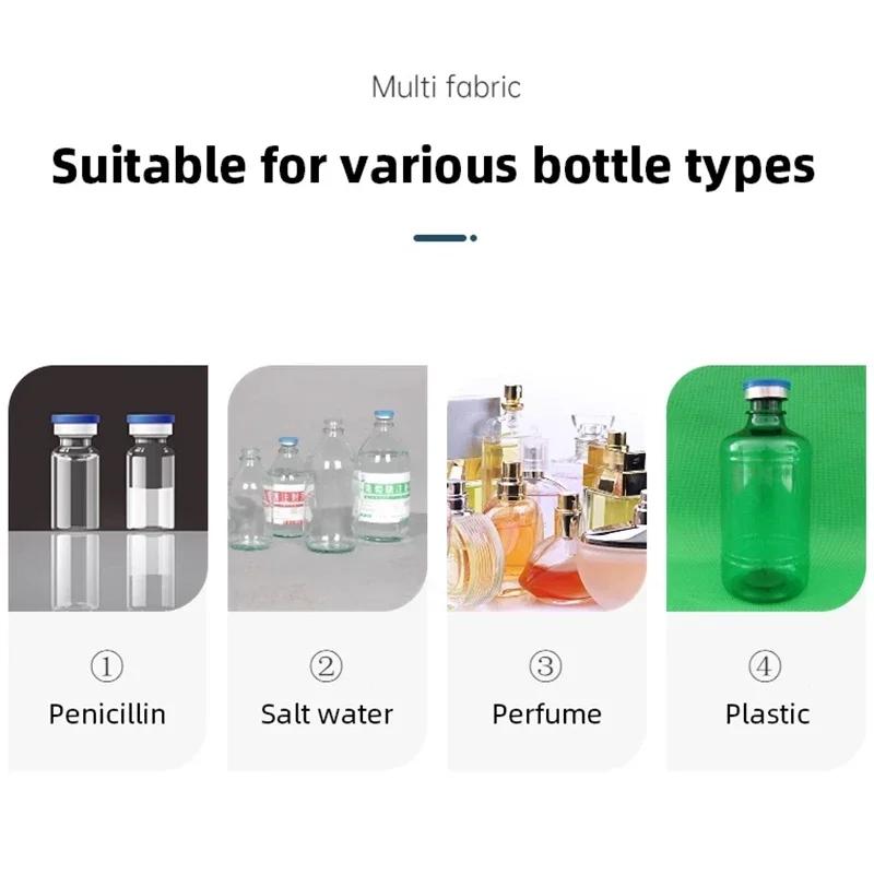 Ручной обжимной инструмент для флаконов, инструмент для обжима крышек флаконов 15 мм, ручной обжимной инструмент для флаконов с распылителем духов, машина для запайки стеклянных флаконов, укупорщик