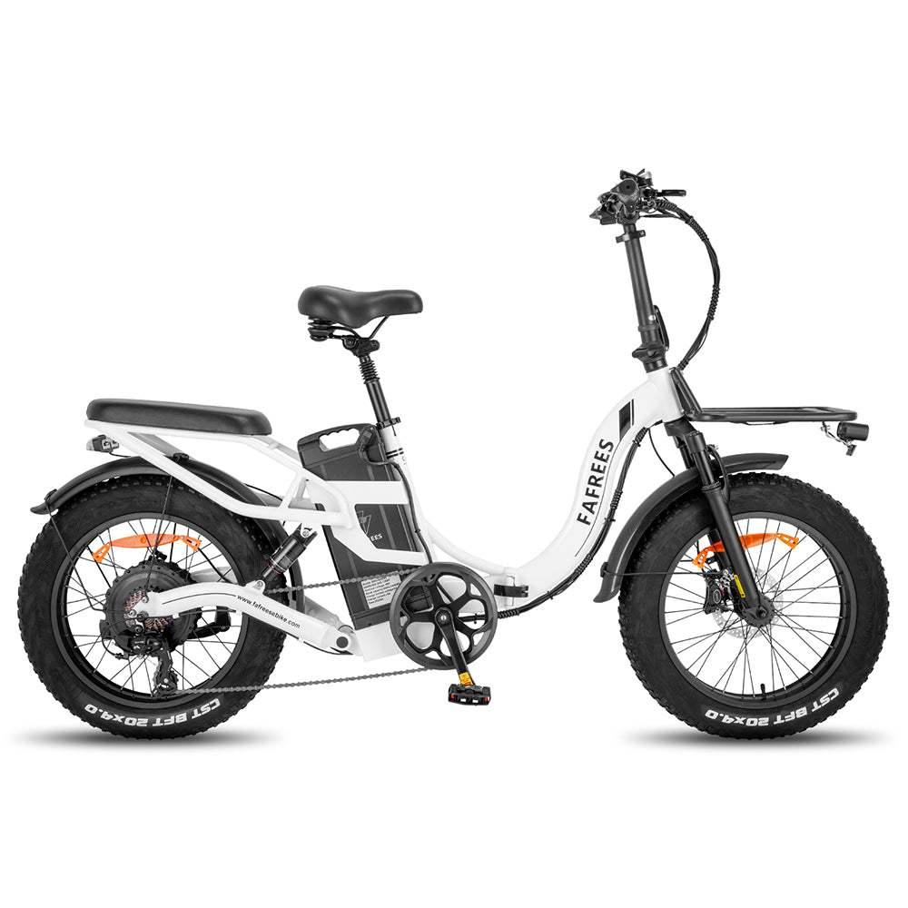 Fafrees F20 X-Max 750W Складной электровелосипед с низкой рамой, Аккумулятор Samsung 48V 30Ah, Гидравлические тормоза, Двойная подвеска, Шины 20"×4.0", Сиденье и Передний багажник