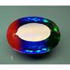 Stunning Bi-Color Tourmaline Natural Oval Cut 76-77 Ct Certified Loose Gemstone