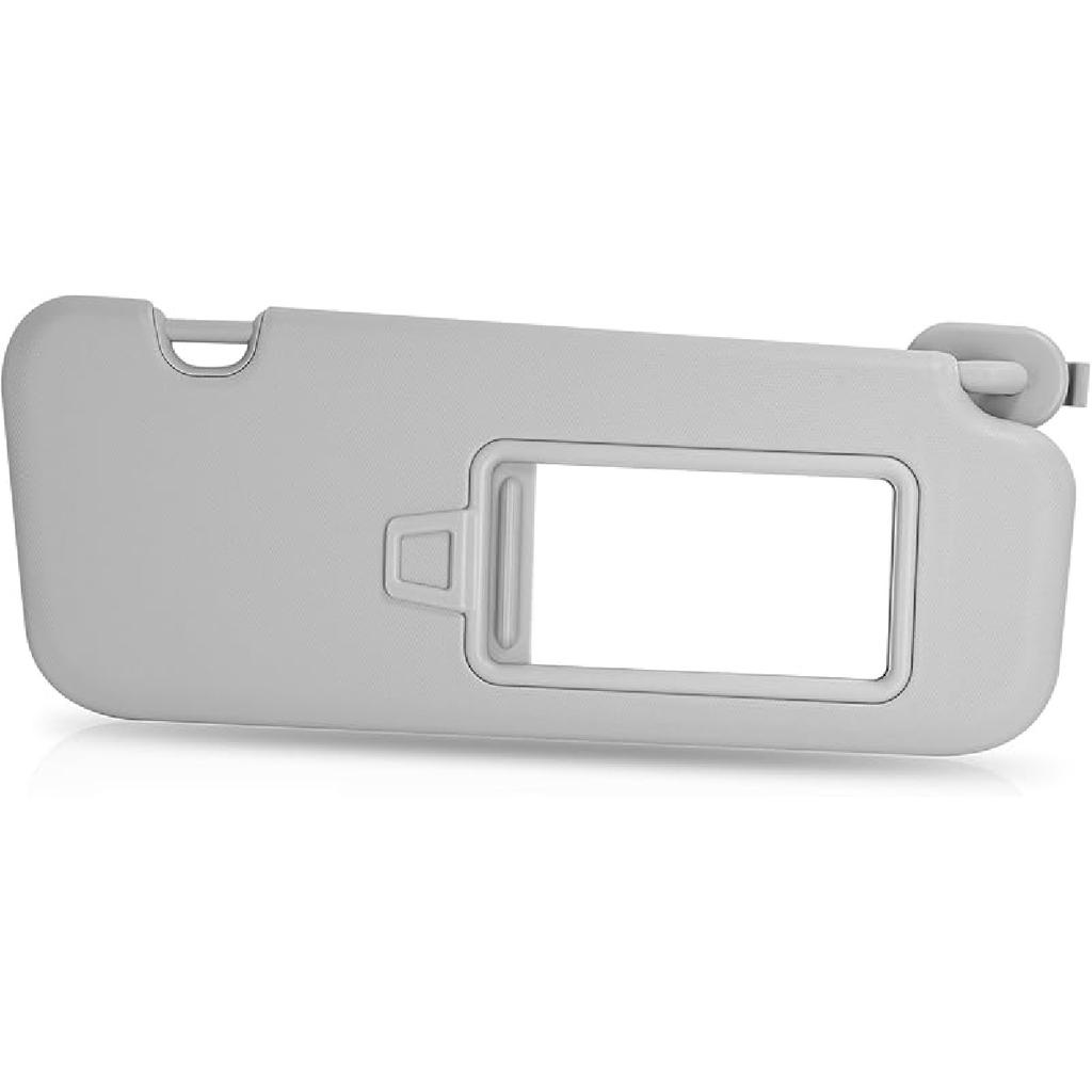 Grey Left Driver Side Sun Visor With Mirror Compatible With Hyundai Elantra 2016 2017 2018 Replace#85210-F0100TTX