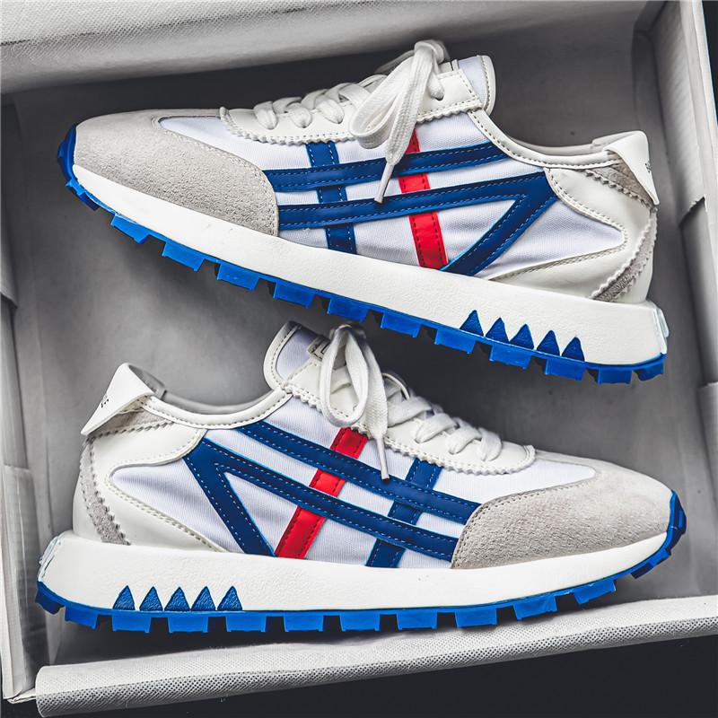 Мужская обувь, модная дышащая обувь на плоской подошве для мужчин, удобная дышащая обувь на толстой платформе, дизайнерская спортивная обувь