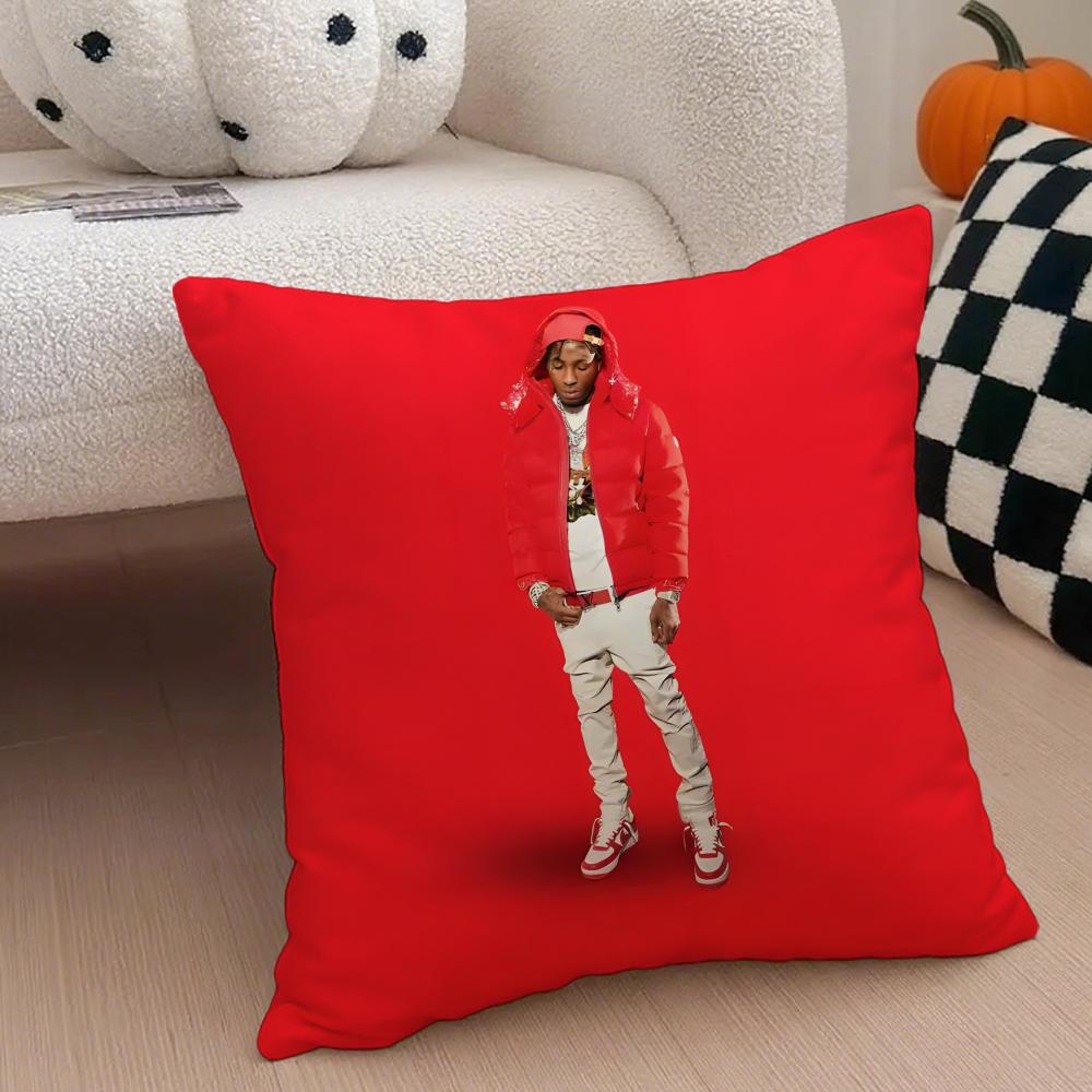 YoungBoy Never Broke Again Cushion Cover Throw Pillow Cover Hidden Button Durable Polyester Chair Cushion