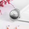 JEWELRYWE Кольцо-часы, Кольцо-часы с градиентом, Кольцо-часы с цифрами, Полосатый циферблат, Стильная поверхность, Аксессуар для мужчин и женщин, День рождения, Рождество