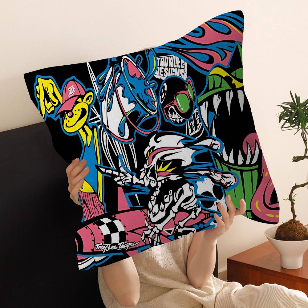 Troy Lee Design Lucky Dragon Pillow Cover Sofa Cushion Cover Home Room Decoration Children Gift
