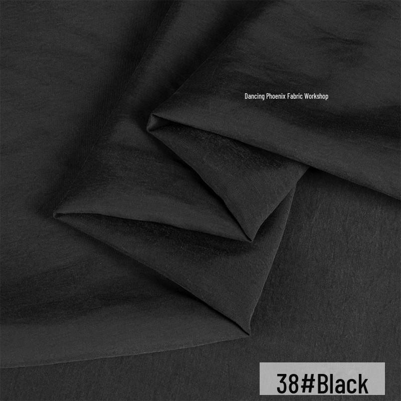 Ретро-песочная матовая медно-аммиачная шелковая ткань - неэластичный материал для верха/юбки Hazy Frost