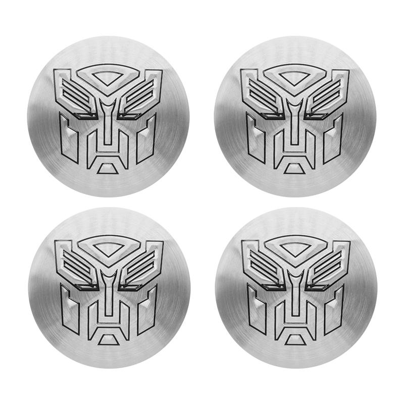 4pcs/set 56+60mm Autobot Emblem Car Wheel Center Cap Hub Covers Badge For HONDA TOYOTA BMW KIA Chevrolet FORD LEXUS
