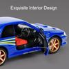 1:32 Subaru Impreza Honda Nsx Модель Игрушка Сплав Литой Автомобиль Звук Свет Откат 4 Открывающиеся Двери Транспортные Средства Для Детей Подарок на День Рождения