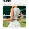 Womens Breathable Lace Tennis Skirt Set With Cutout Back Sports Dress Gym Yoga Running