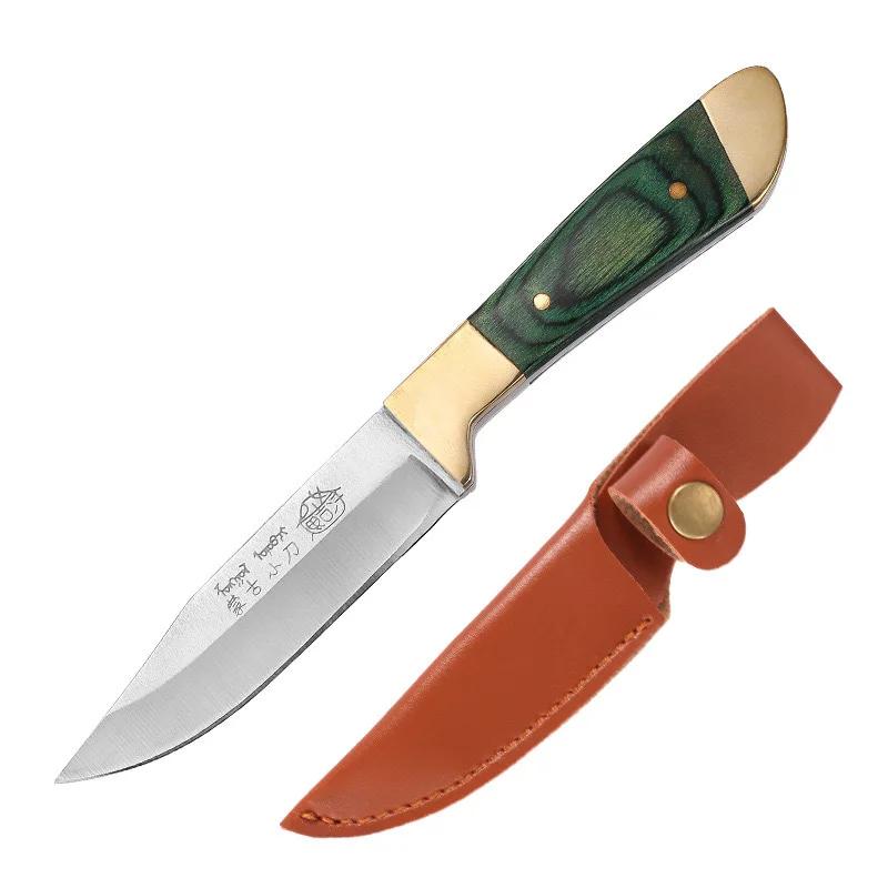 Нож для мяса с ручкой Острый нож для очистки овощей Нож для обвалки Нож из нержавеющей стали для кемпинга Портативный тесак для мяса