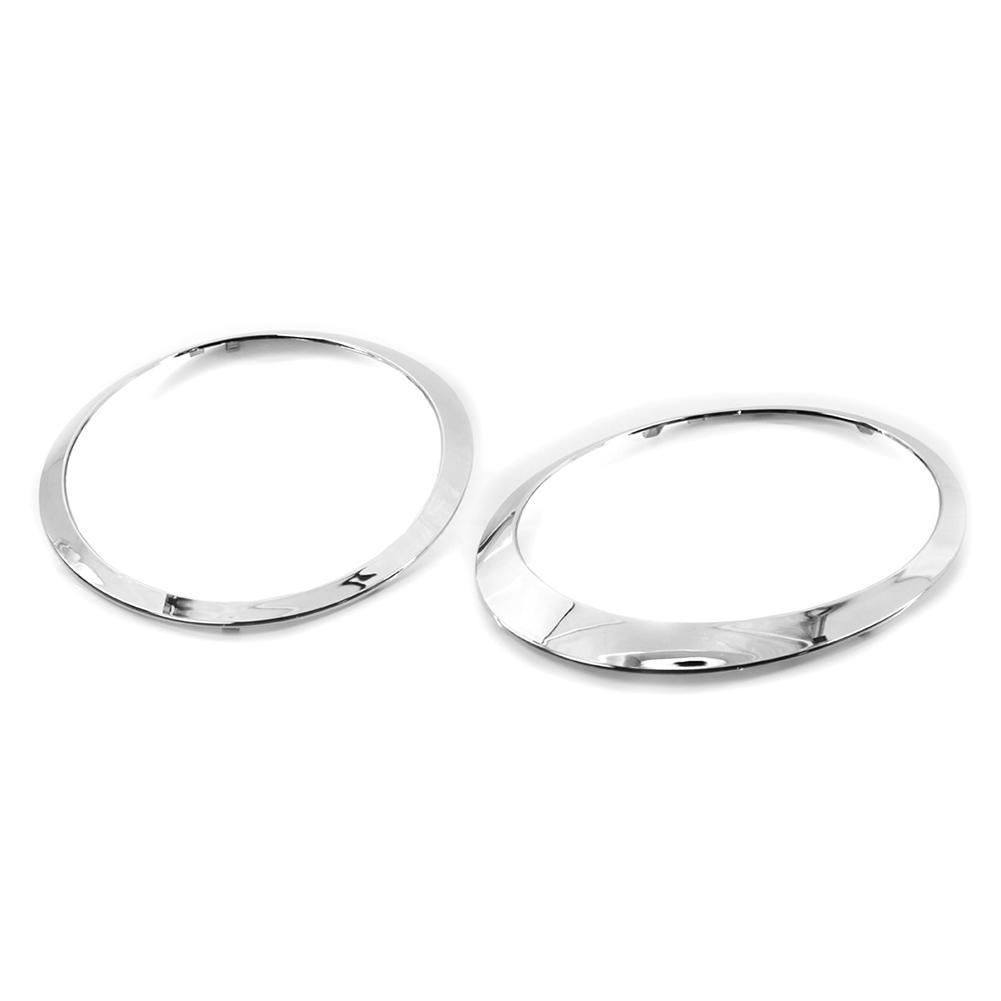 2pcs Headlight Cover Trim Ring Auto Exterior Styling Accessories for BMW Mini R55 07-15 51137149905 51137149906
