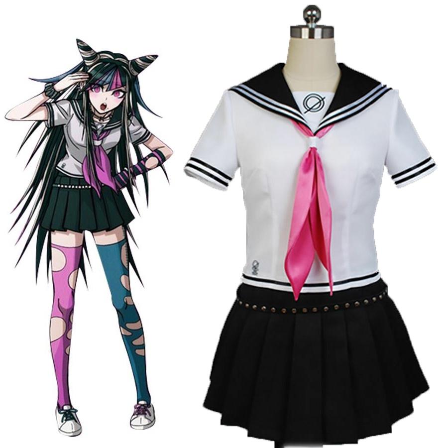 Высококачественный костюм Ибуки Миоды из Danganronpa, школьная форма, идеально подходящий для Хэллоуинских вечеринок