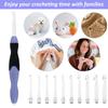 Light Up Crochet Hook Set 11 Sizes Lighted Crochet Hooks with Case Interchangeable Heads 2.5 Mm To 8 Mm Rechargeable Crochet
