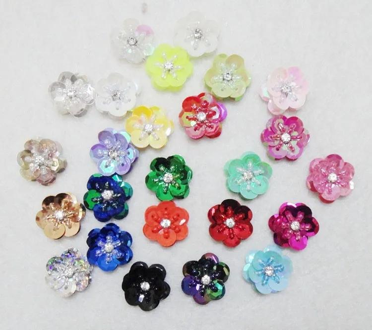 Handsewed Pieceslot Flower Sequins 20 Pattern Patch Diy Clothing Shoes Hats Bags Beads Sequins Applique Patch