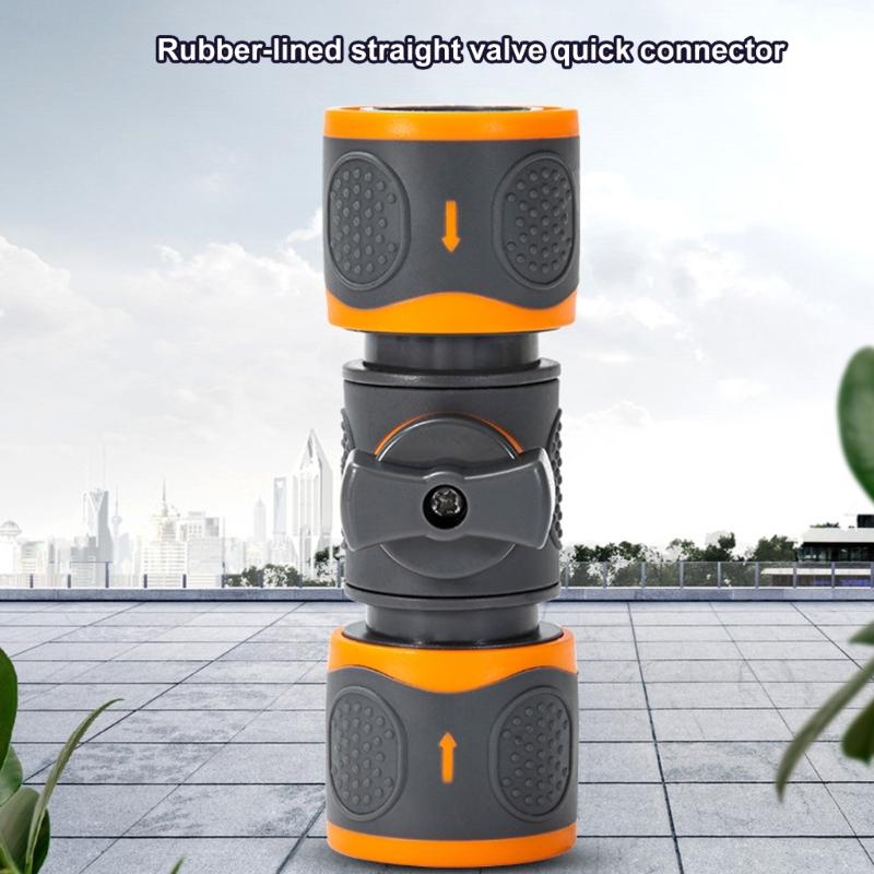 Heavy Type ABS Plastic Double Quickly Release Hose Connectors Leakproof For Outdoor Indoor Use