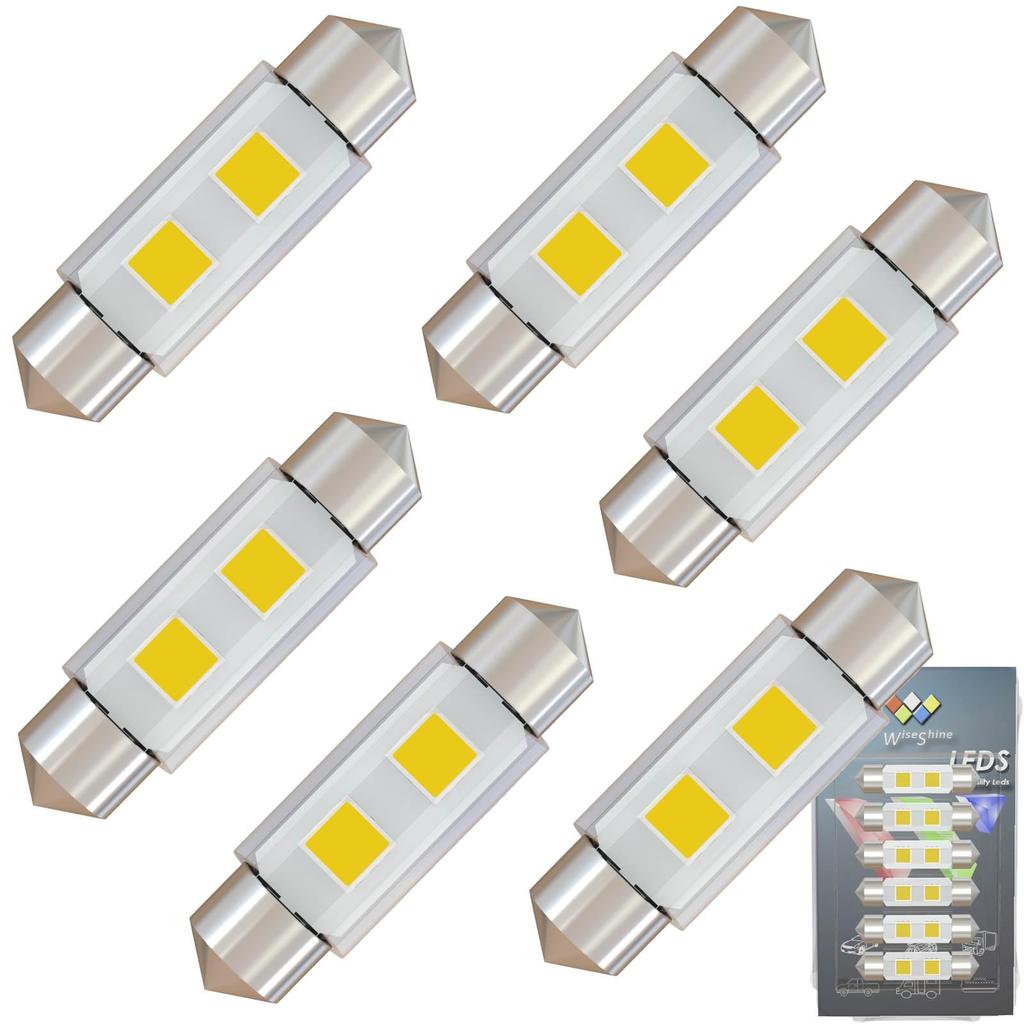 WiseShine 6411 Светодиодная лампа для чтения с цоколем Festoon C5W, натуральный белый