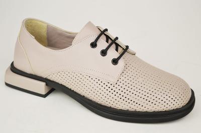 Туфли перфорированные 1983507 36 Визон кожа