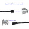 5PCS 4PIN удлинительный кабель питания вентилятора, ШИМ-разъем для корпуса вентилятора удлинительный кабель питания для компьютера